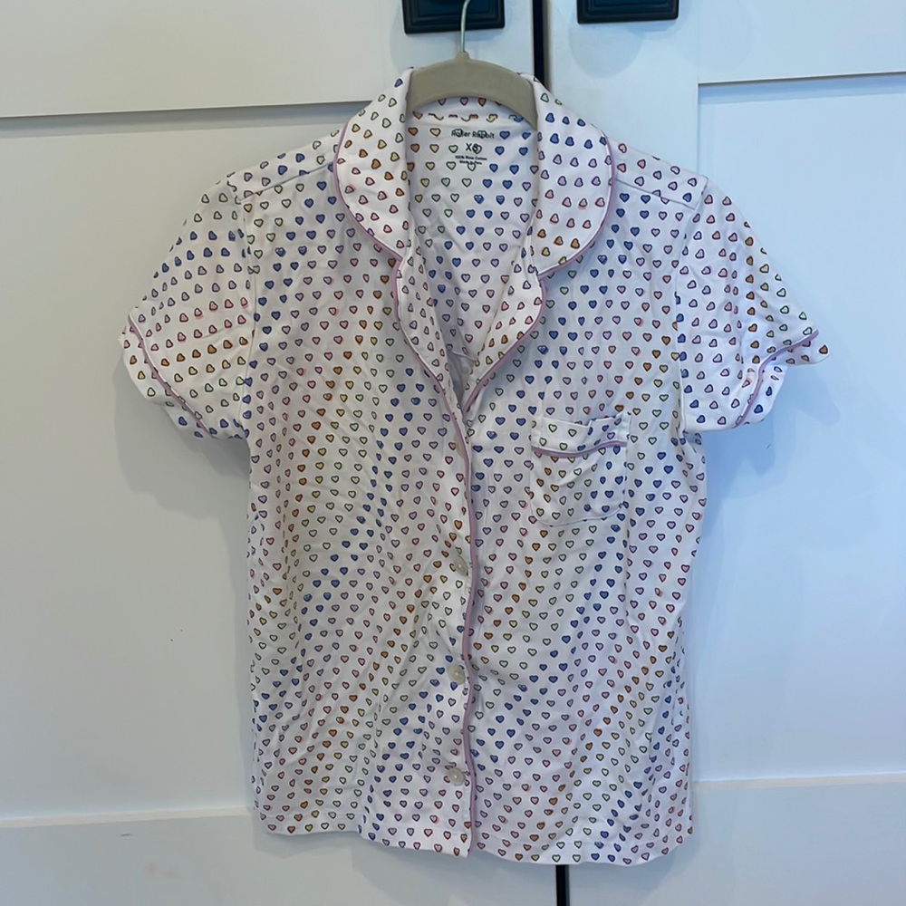 Roller Rabbit Rainbow Heart PJ Set XS